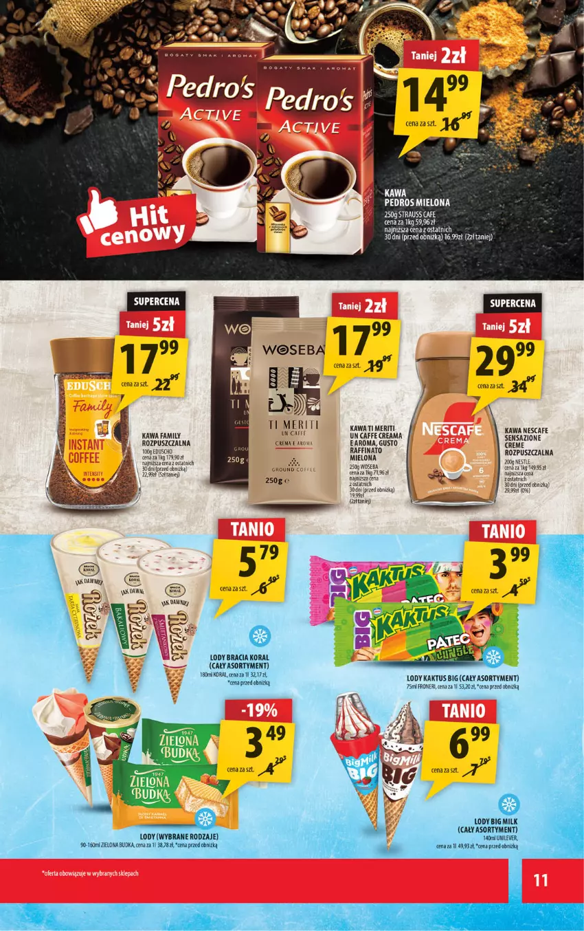 Gazetka promocyjna Arhelan - Gazetka - ważna 11.08 do 24.08.2025 - strona 11 - produkty: Fa, Kaktus, Kawa, Lody, Woseba