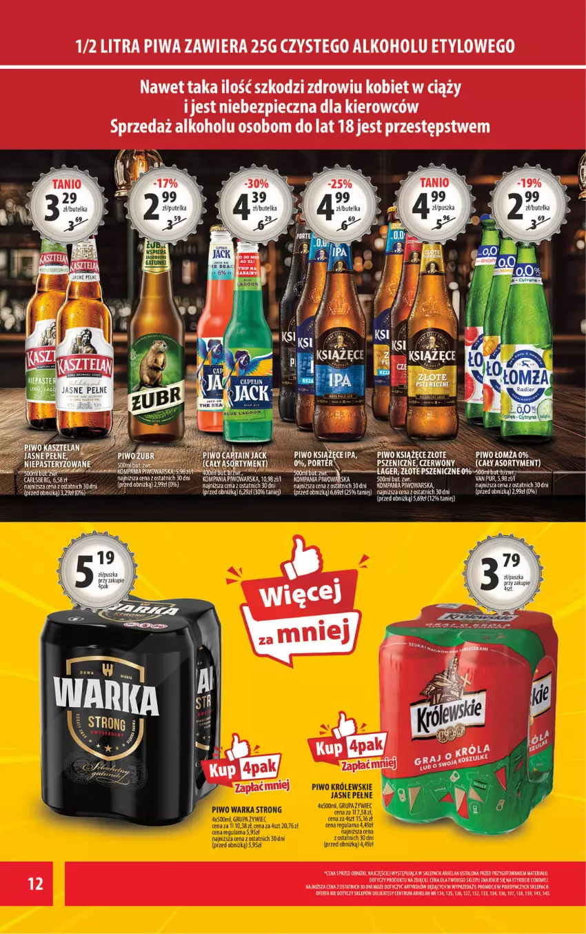 Gazetka promocyjna Arhelan - Gazetka - ważna 11.08 do 24.08.2025 - strona 14 - produkty: Carlsberg, Fa, Piec, Piwa, Piwo, Por, Pur, Rum