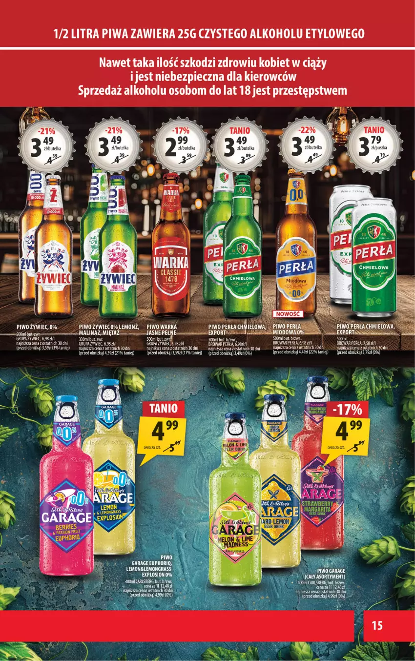 Gazetka promocyjna Arhelan - Gazetka - ważna 11.08 do 24.08.2025 - strona 15 - produkty: Orka, Perła, Piwa, Piwo, Warka
