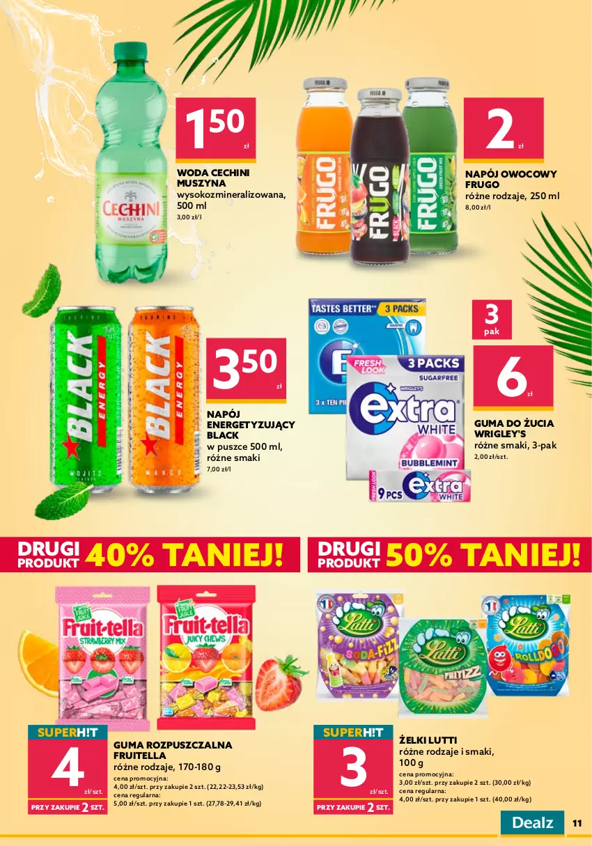 Gazetka promocyjna Dealz - SPRAWDŹ KATALOGTanie Podróżowanie ✈️ - ważna 08.06 do 30.06.2022 - strona 11 - produkty: Alcon, Baton, Biszkopty, Bounty, Ciastka, Dżem, Guma do żucia, Guma rozpuszczalna, Kokos, Lack, Mars, Mus, Napój, Rogal, Sok, Szyna, Twix, Woda