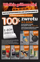 Gazetka promocyjna Auchan - Oferta WIELKIE GRILLOWANIE Hipermarket Auchan - Gazetka - ważna od 25.05 do 25.05.2024 - strona 1 - produkty: Węgiel drzewny, Papier, Patelnia grillowa, Patelnia, Grill, Olej, Brykiet drzewny, Fa