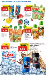 Gazetka promocyjna Lidl - GAZETKA - Gazetka - ważna od 21.08 do 21.08.2021 - strona 29 - produkty: Sok, Pur, Mus, Acer, Pepsi max, Róża, Jogurt, Ananas, Pepsi, Dzika róża, Kubuś, Arbuz, Mango, Napój, Napój musujący