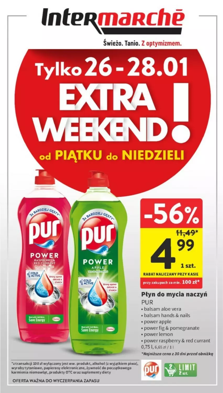 Gazetka promocyjna Intermarche - ważna 22.01 do 28.01.2024 - strona 3 - produkty: Aloe vera, Do mycia naczyń, Gra, Granat, Karmi, Piwa, Płyn do mycia, Płyn do mycia naczyń, Pur, Tran