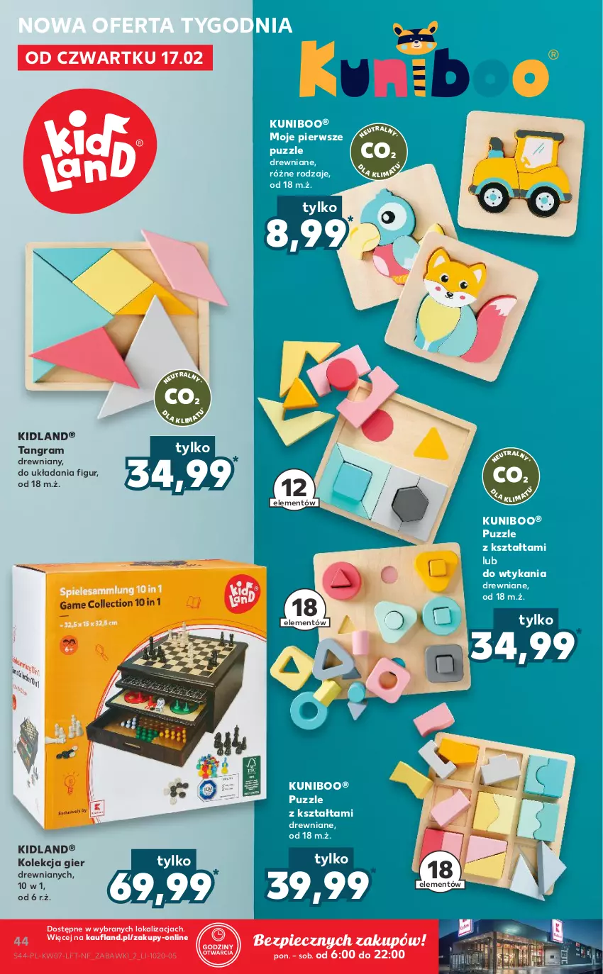 Gazetka promocyjna Kaufland - OFERTA TYGODNIA - ważna 17.02 do 23.02.2022 - strona 44 - produkty: Gra, Piec, Puzzle