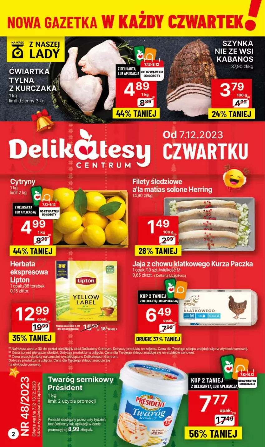 Gazetka promocyjna Delikatesy Centrum - Dyskontowe ceny w Delikatesach Centrum - ważna 30.11 do 06.12.2023 - strona 2 - produkty: Cytryny, Jaja, Rum