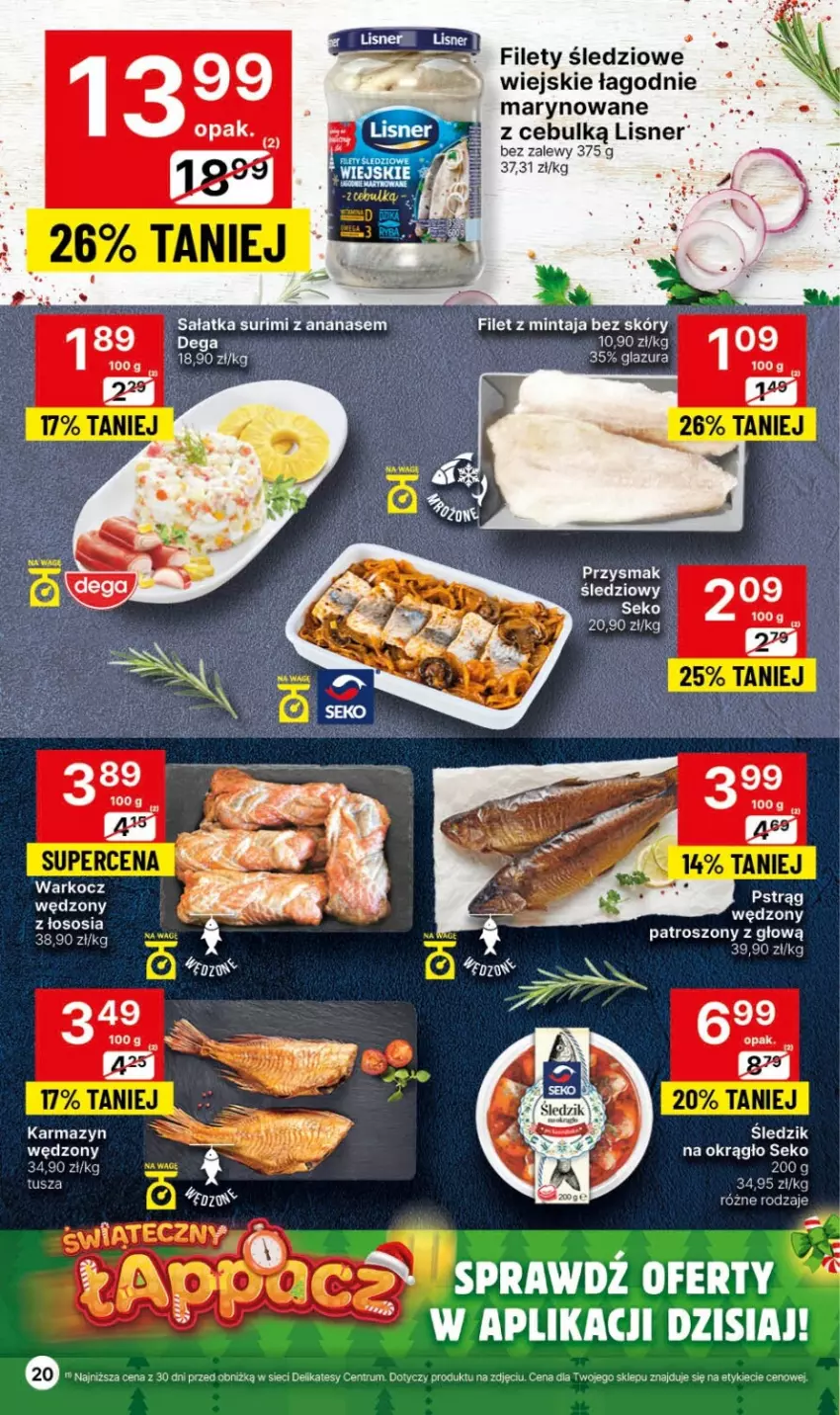 Gazetka promocyjna Delikatesy Centrum - Dyskontowe ceny w Delikatesach Centrum - ważna 30.11 do 06.12.2023 - strona 20 - produkty: Glazura, Lazur, Lisner, Rum, SEKO, Tusz