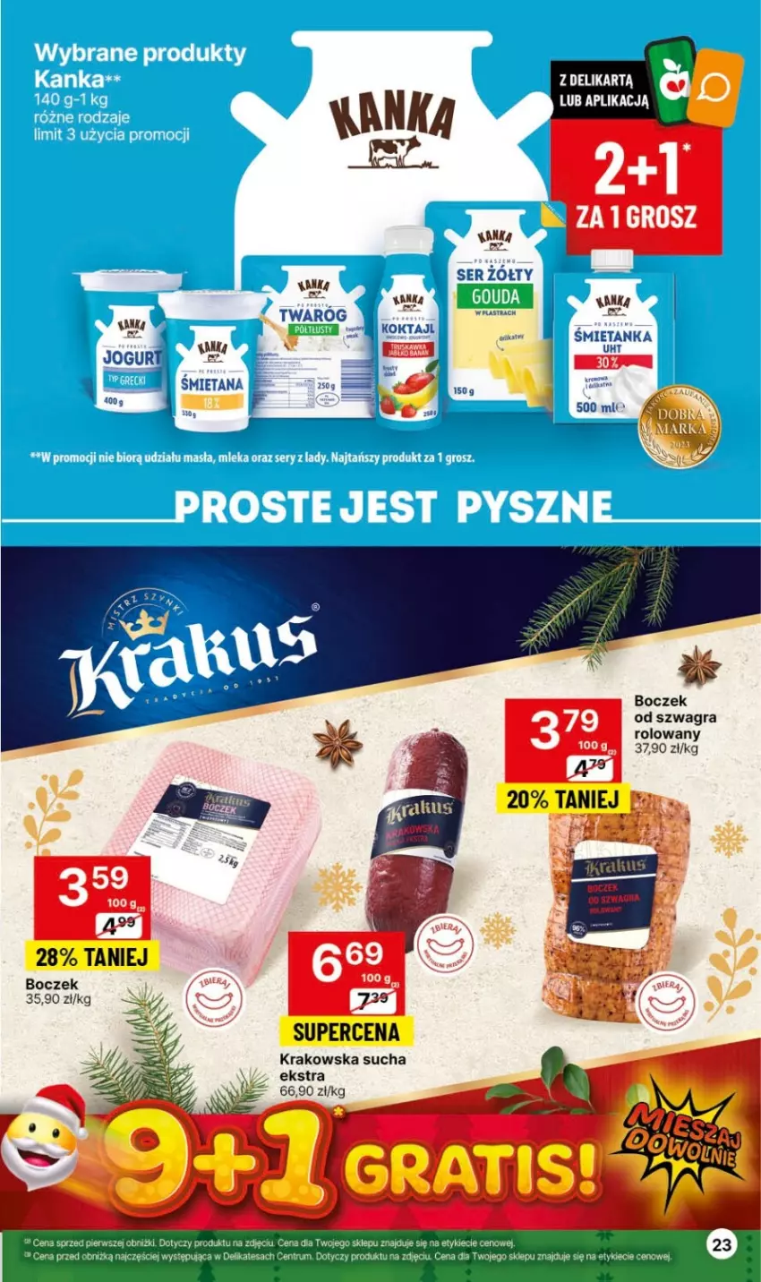 Gazetka promocyjna Delikatesy Centrum - Dyskontowe ceny w Delikatesach Centrum - ważna 30.11 do 06.12.2023 - strona 23 - produkty: Boczek, Gra, Rum, Ser, Twaróg