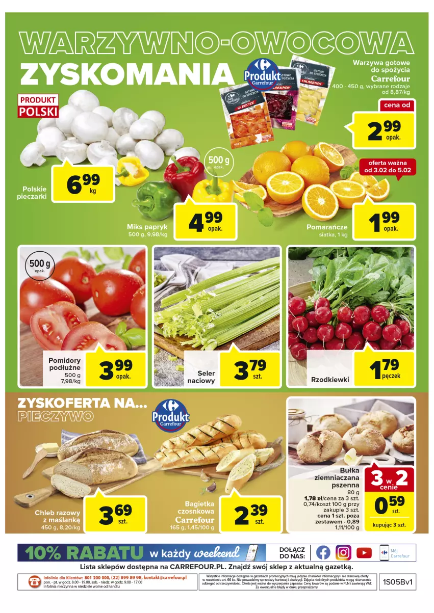 Gazetka promocyjna Carrefour - Gazetka Market Okazje stycznia - ważna 03.01 do 31.01.2022 - strona 2 - produkty: Kosz, O nas, Pomidory