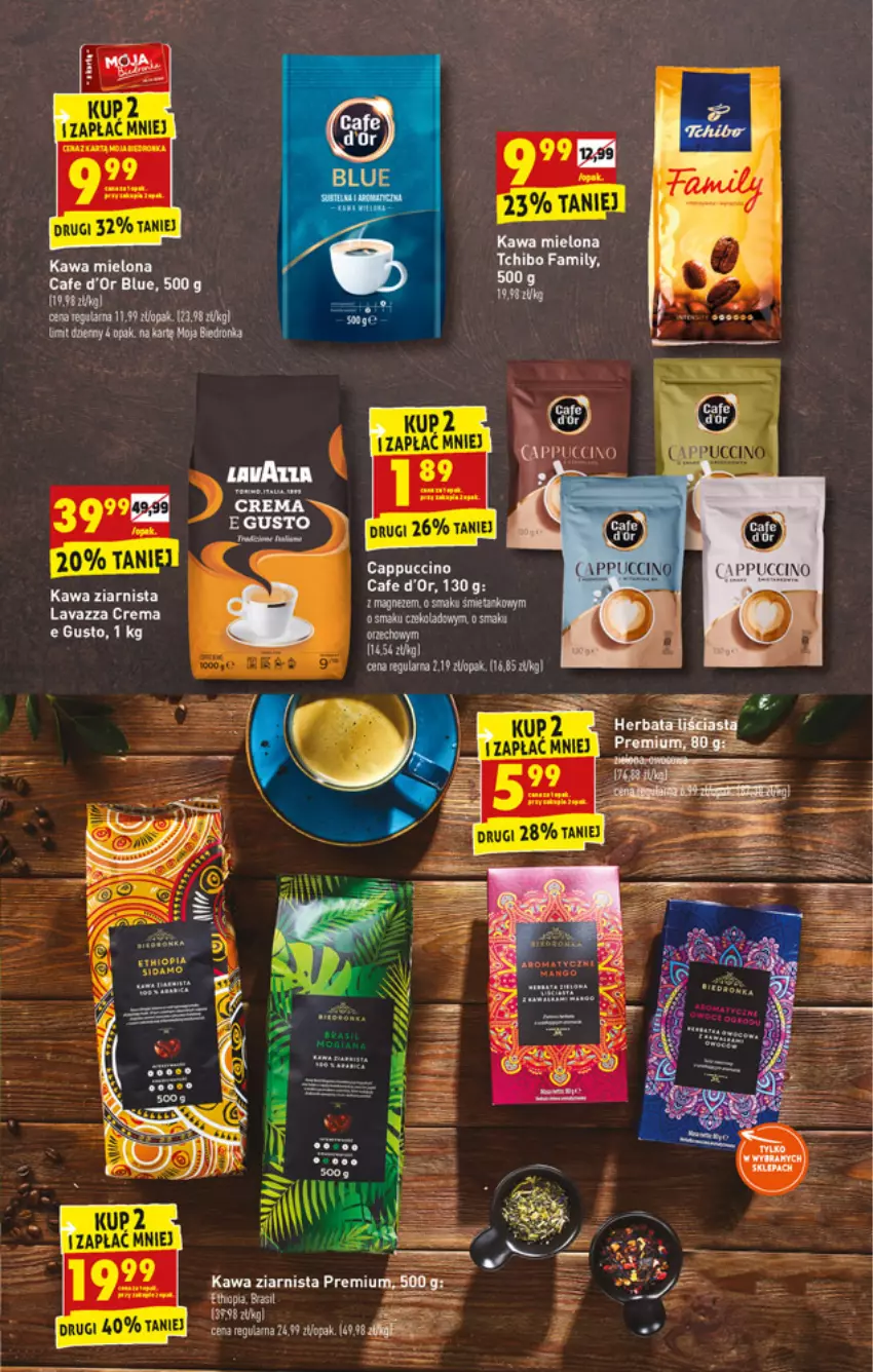 Gazetka promocyjna Biedronka - ważna 25.10 do 30.10.2021 - strona 39 - produkty: Cappuccino, Fa, Kawa, Kawa mielona, Kawa ziarnista, Lavazza