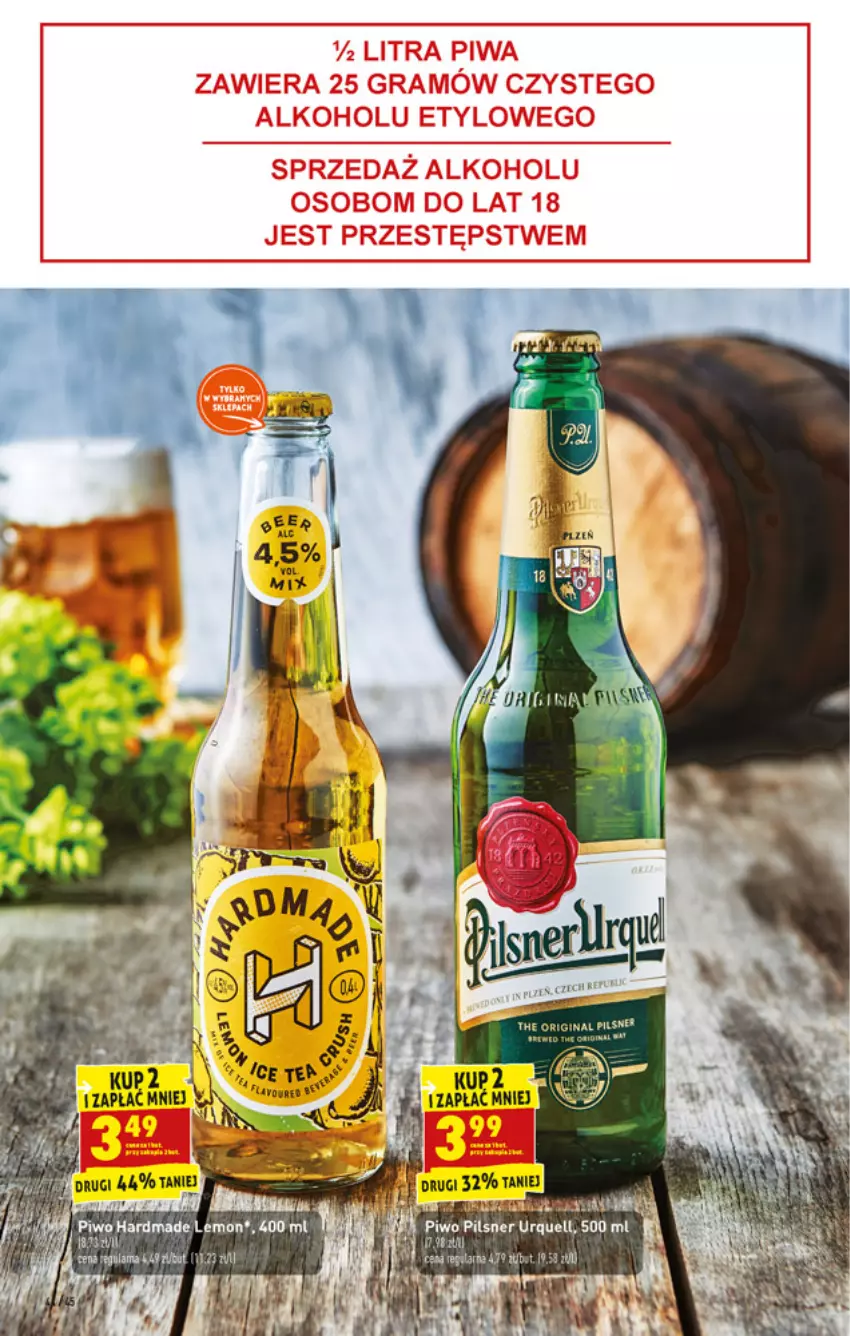 Gazetka promocyjna Biedronka - ważna 25.10 do 30.10.2021 - strona 44 - produkty: Pilsner Urquell