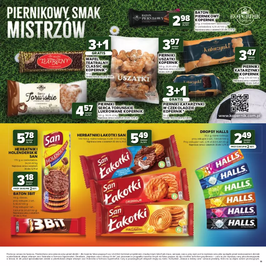 Gazetka promocyjna Stokrotka - Katalog Mistrzostwa Świata 2026! - ważna 11.06 do 24.06.2026 - strona 11 - produkty: Baton, Gra, Halls, Herbatniki, Mięso, Owoce, Piernik, Ser, Warzywa