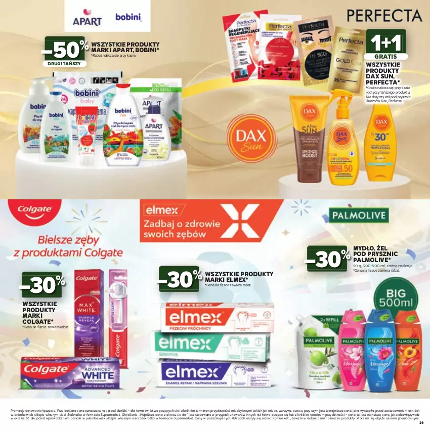 Gazetka promocyjna Stokrotka - Katalog Mistrzostwa Świata 2026! - ważna 11.06 do 24.06.2026 - strona 29 - produkty: Colgate, DAX, Elmex, Gra, LG, Mięso, Mydło, Owoce, Palmolive, Perfecta, Warzywa
