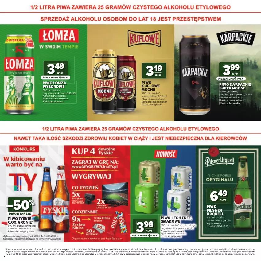 Gazetka promocyjna Stokrotka - Katalog Mistrzostwa Świata 2026! - ważna 11.06 do 24.06.2026 - strona 8 - produkty: Karp, Mięso, Owoce, Pilsner Urquell, Piwo, Tyskie, Warzywa