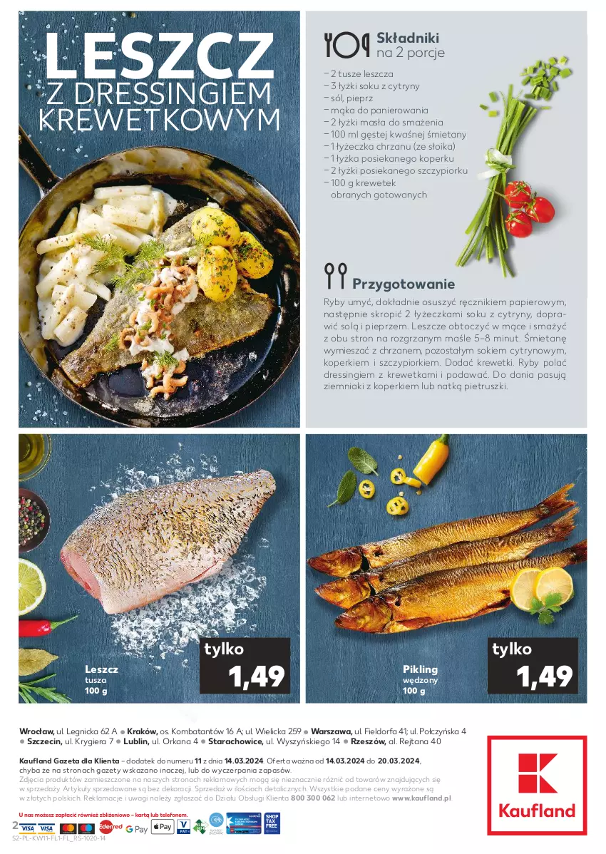 Gazetka promocyjna Kaufland - Mocny Start - ważna 14.03 do 20.03.2024 - strona 2 - produkty: Chrzan, Cytryny, Dres, Fa, Krewetki, Mąka, Orka, Papier, Pieprz, Por, Ręcznik, Sok, Sól, Tusz, Wagi, Ziemniaki