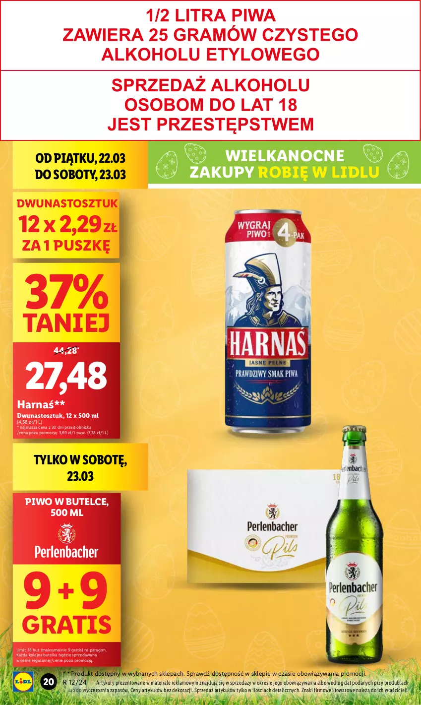 Gazetka promocyjna Lidl - GAZETKA - ważna 21.03 do 24.03.2024 - strona 20 - produkty: Gra, Harnaś, Olej, Piwo