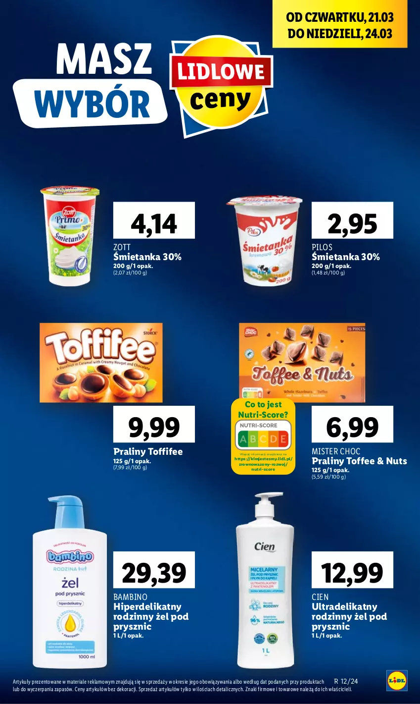 Gazetka promocyjna Lidl - GAZETKA - ważna 21.03 do 24.03.2024 - strona 63 - produkty: Pilos, Praliny, Toffifee, Wazon, Zott