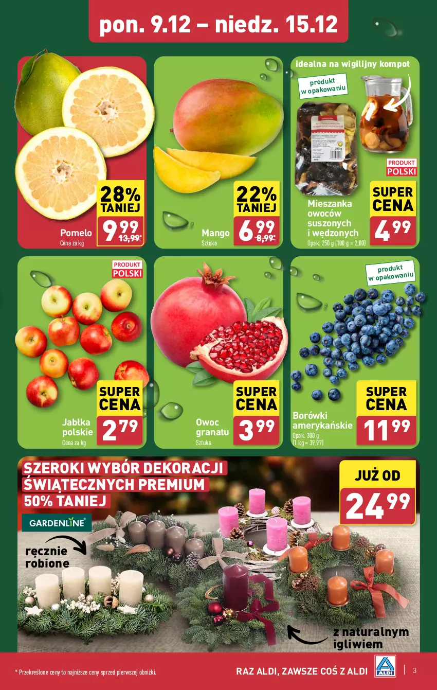 Gazetka promocyjna Aldi - Farmer ALDIK poleca świeże owoce i warzywa - ważna 09.12 do 15.12.2024 - strona 3 - produkty: Gra, Granat, Jabłka, Mango, Pomelo