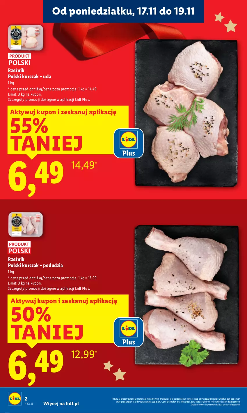 Gazetka promocyjna Lidl - GAZETKA - ważna 17.11 do 19.11.2025 - strona 2 - produkty: Kurczak