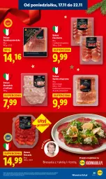Gazetka promocyjna Lidl - GAZETKA - Gazetka - ważna od 19.11 do 19.11.2025 - strona 39 - produkty: Szynka wieprzowa, Bresaola, Szynka