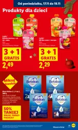 Gazetka promocyjna Lidl - GAZETKA - Gazetka - ważna od 19.11 do 19.11.2025 - strona 61 - produkty: Warzywa, Ryż, Mus, Gra, Dzieci, Owoce, BEBILON