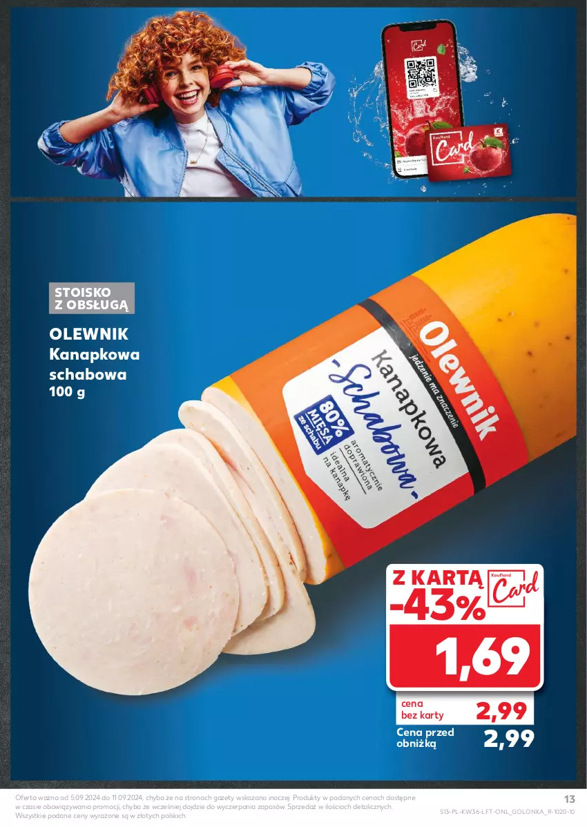 Gazetka promocyjna Kaufland - Gazetka tygodnia - ważna 05.09 do 11.09.2024 - strona 13 - produkty: Olewnik