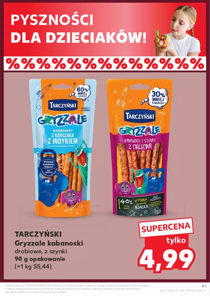 Gazetka promocyjna Kaufland - Gazetka tygodnia - ważna 05.09 do 11.09.2024 - strona 41 - produkty: Dzieci, Gry, Kabanos, Pierogi, Tarczyński