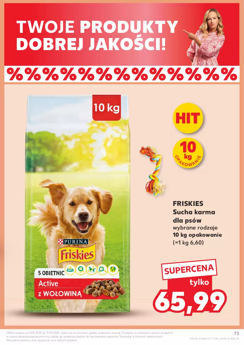 Gazetka promocyjna Kaufland - Gazetka tygodnia - ważna 05.09 do 11.09.2024 - strona 73 - produkty: Friskies, Sucha karma