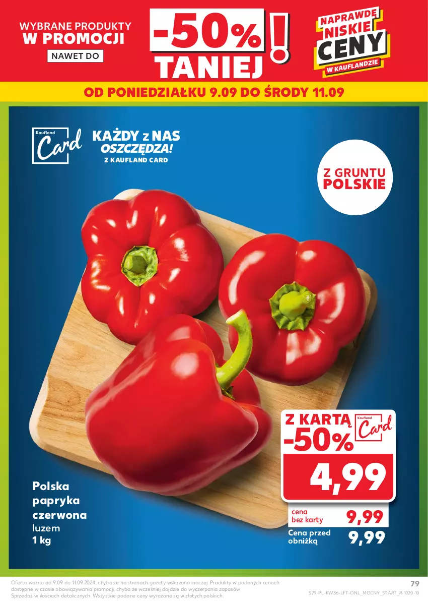 Gazetka promocyjna Kaufland - Gazetka tygodnia - ważna 05.09 do 11.09.2024 - strona 79 - produkty: Grunt, Papryka, Papryka czerwona