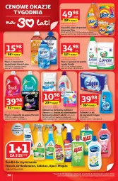 Gazetka promocyjna Auchan - Gazetka 30 Lat Hipermarket Auchan - Gazetka - ważna od 14.01 do 14.01.2026 - strona 34 - produkty: Ludwik, Frosch, Ajax, Lovela, Tablet, Proszek do prania, LANA, Odplamiacz, Vizir, Chusteczki, Calgon, Perwoll, Sidolux, Kapsułki do prania, Lenor, LG, HP, Fa