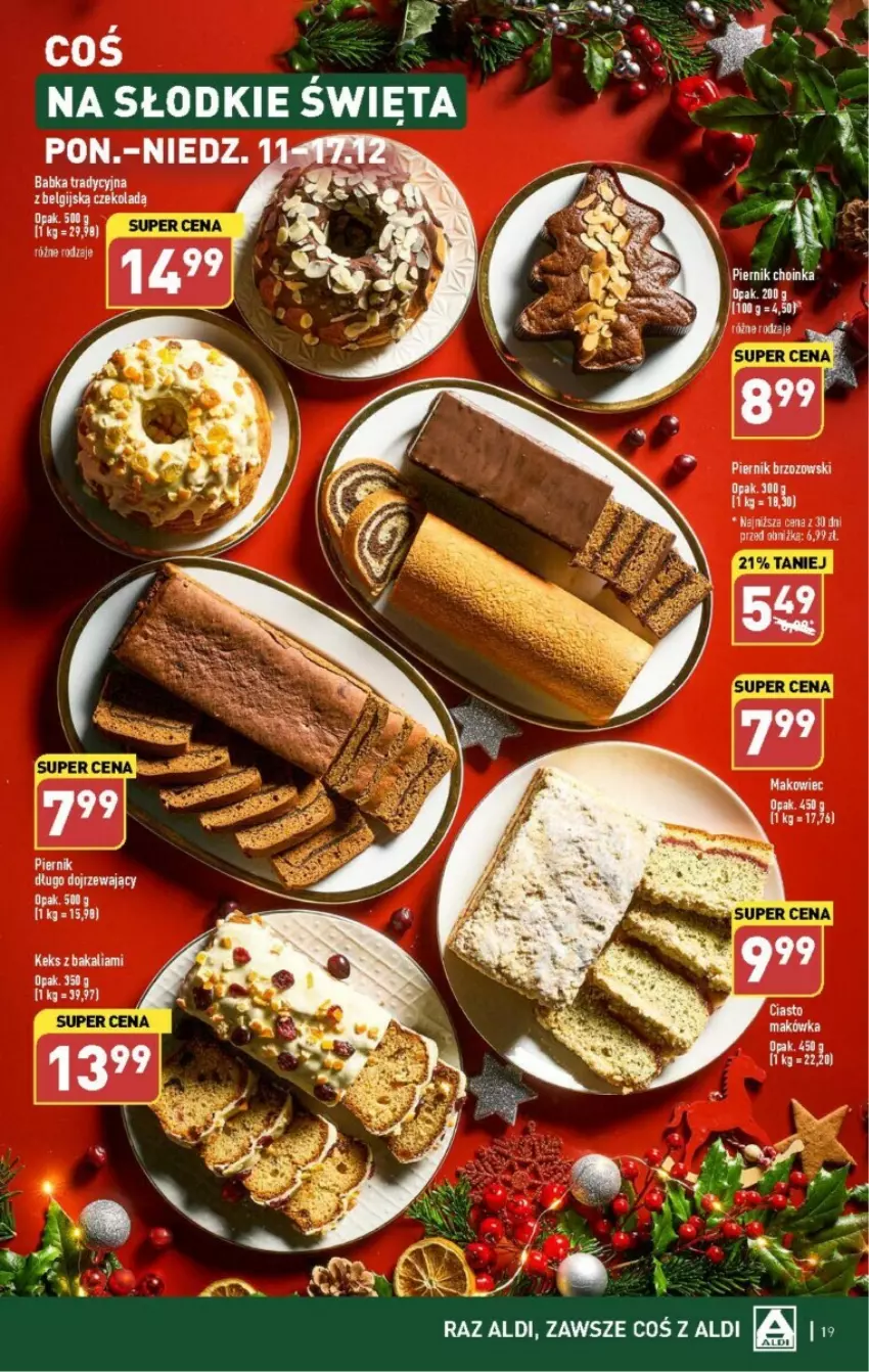 Gazetka promocyjna Aldi - ważna 11.12 do 17.12.2023 - strona 11 - produkty: Babka, Choinka, Inka, Makowiec, Piernik