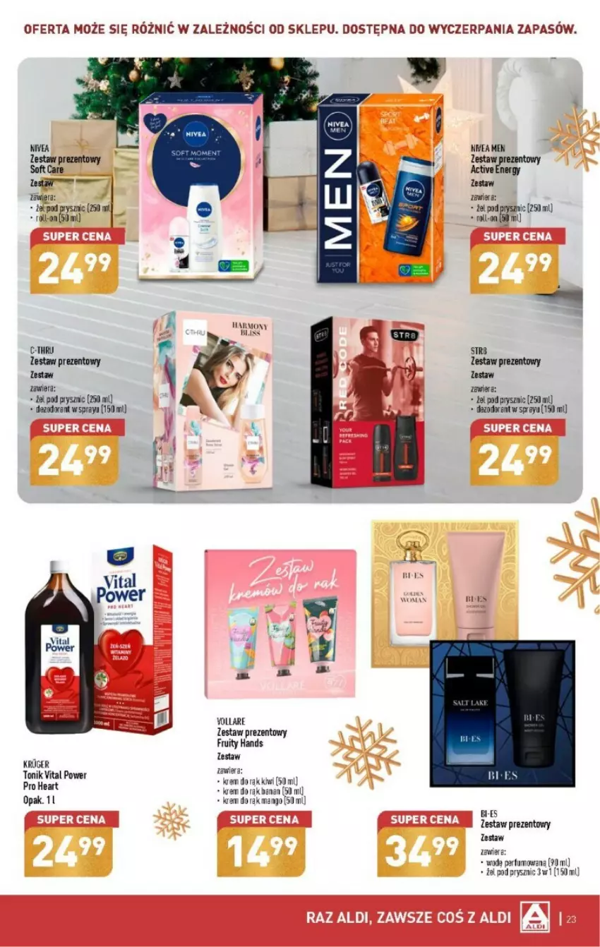 Gazetka promocyjna Aldi - ważna 11.12 do 17.12.2023 - strona 16 - produkty: C-Thru, Dezodorant, Kiwi, Leon, Mango, Nivea, Oleo, Str8, Tonik, Zestaw prezentowy