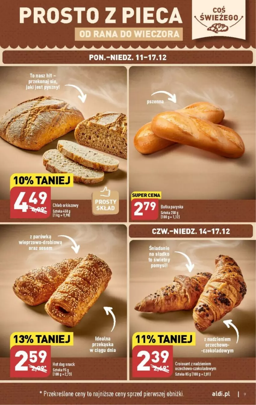 Gazetka promocyjna Aldi - ważna 11.12 do 17.12.2023 - strona 40 - produkty: Hot dog, Hot dog snack, Piec