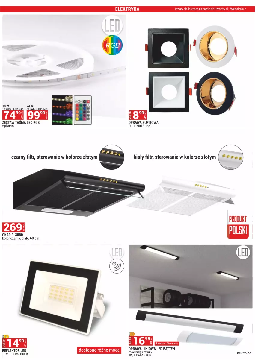 Gazetka promocyjna Merkury Market - ważna 01.02 do 28.02.2025 - strona 46 - produkty: Okap, Reflektor, Reflektor LED