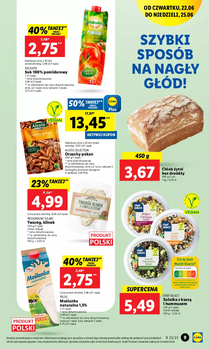 Gazetka promocyjna Lidl - GAZETKA - ważna 22.06 do 25.06.2023 - strona 13 - produkty: Pilos, Sok, Twaróg, Wazon