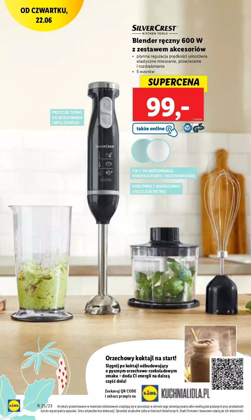 Gazetka promocyjna Lidl - GAZETKA - ważna 22.06 do 25.06.2023 - strona 40 - produkty: Blender, Blender ręczny, Pur