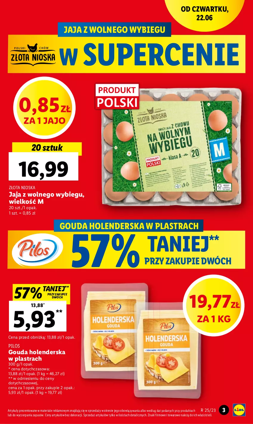 Gazetka promocyjna Lidl - GAZETKA - ważna 22.06 do 25.06.2023 - strona 5 - produkty: Jaja