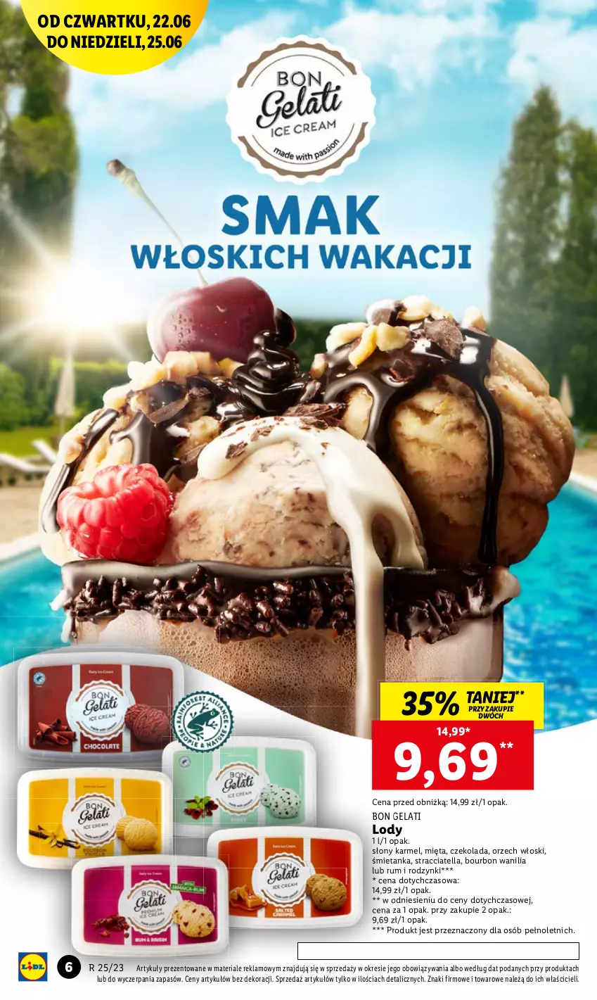 Gazetka promocyjna Lidl - GAZETKA - ważna 22.06 do 25.06.2023 - strona 8 - produkty: Bourbon, Czekolada, Mięta, Rodzynki, Rum