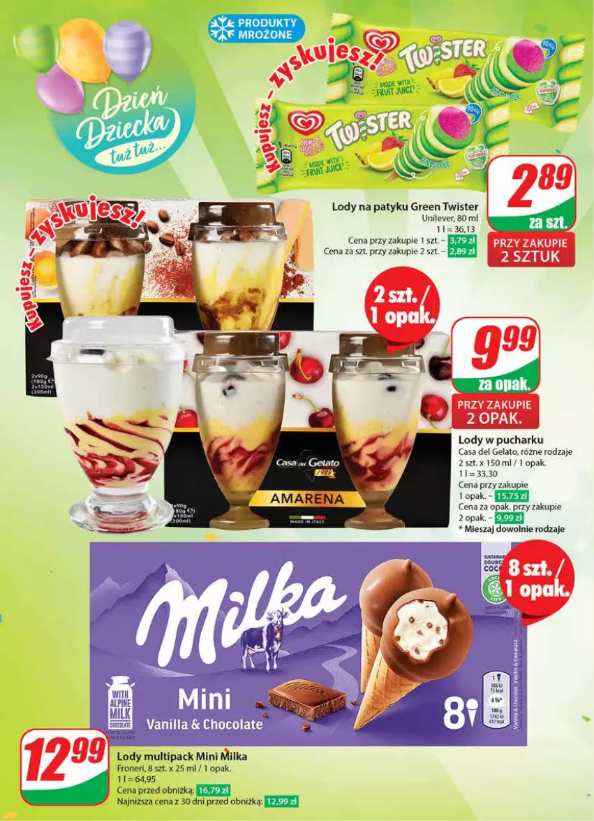 Gazetka promocyjna Dino - Gazetka 21 / 2024 - ważna 22.05 do 28.05.2024 - strona 16 - produkty: Lody, Milka