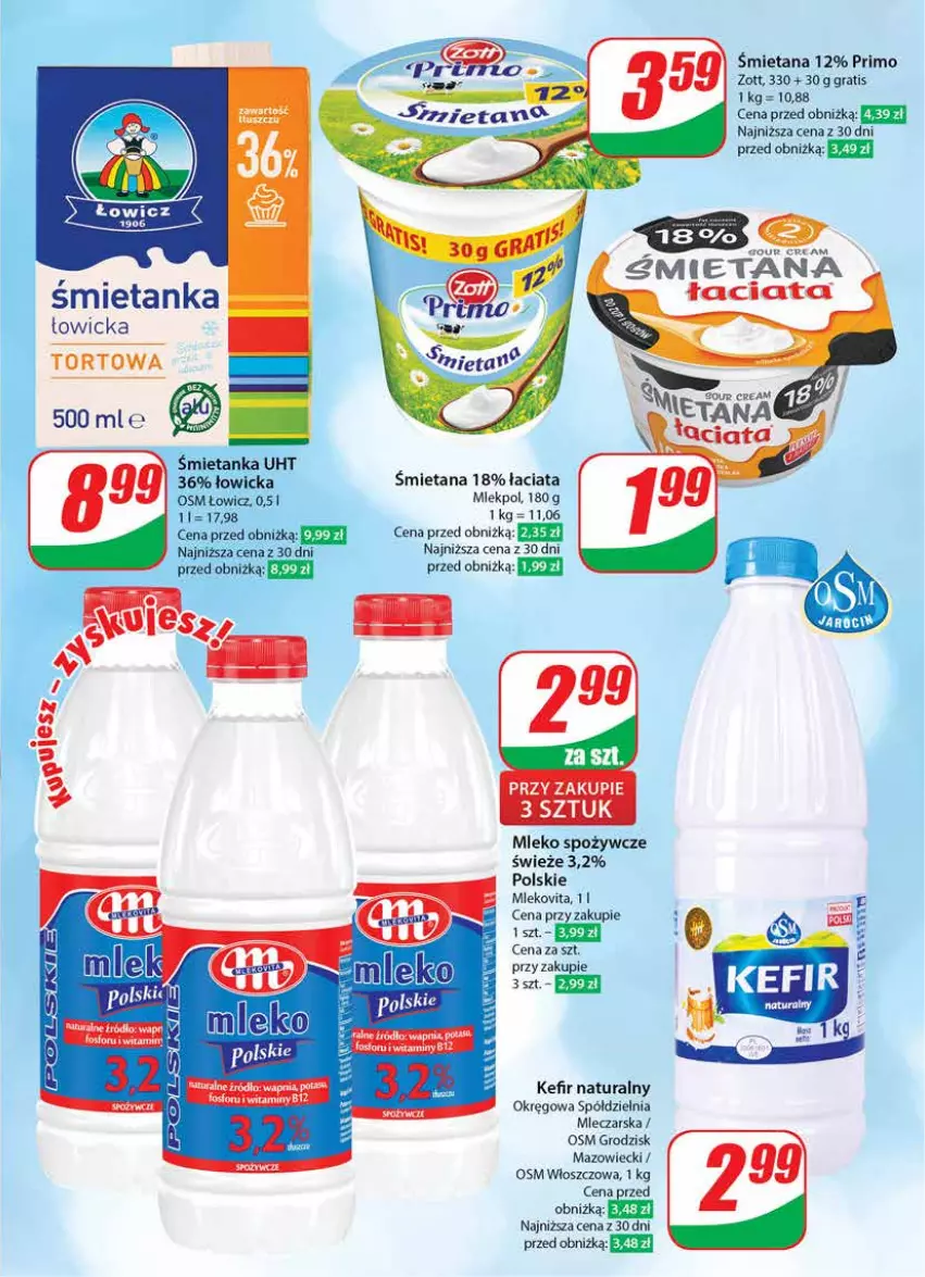 Gazetka promocyjna Dino - Gazetka 21 / 2024 - ważna 22.05 do 28.05.2024 - strona 37 - produkty: Gra, Kefir, Kefir naturalny, Mleko, Mlekovita, Zott