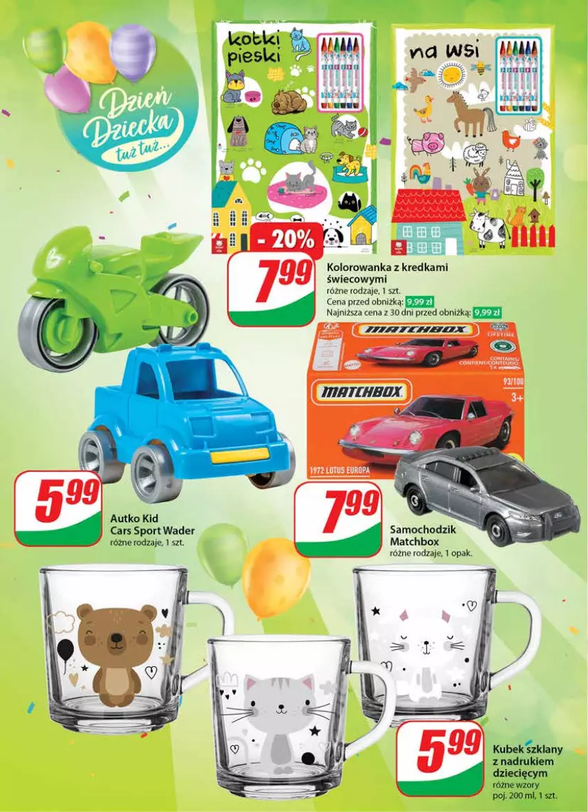 Gazetka promocyjna Dino - Gazetka 21 / 2024 - ważna 22.05 do 28.05.2024 - strona 50 - produkty: Cars, Chodzik, Kolorowanka, Kredka, Kubek, Por, Sport