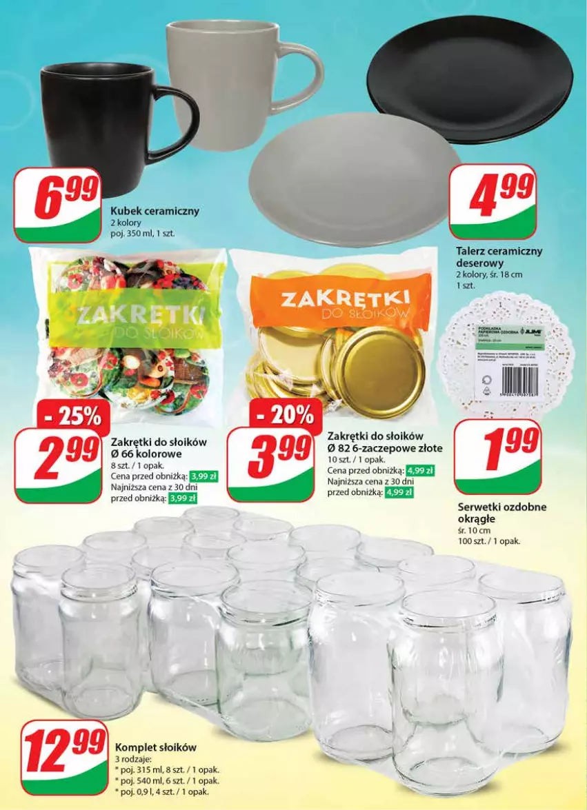 Gazetka promocyjna Dino - Gazetka 21 / 2024 - ważna 22.05 do 28.05.2024 - strona 58 - produkty: Deser, Kubek, Ser, Serwetki, Talerz