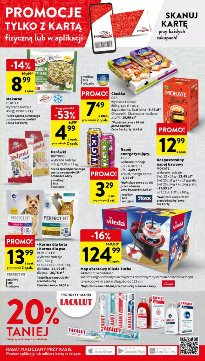 Gazetka promocyjna Intermarche - ważna 08.01 do 10.01.2024 - strona 32 - produkty: Arbuz, Ciastka, Gra, Hortex, Jagodzianka, Makaron, Mango, Mop, Napój, Parówki, Szarlotka, Teleskop, Tiger, Vileda, Wiadro