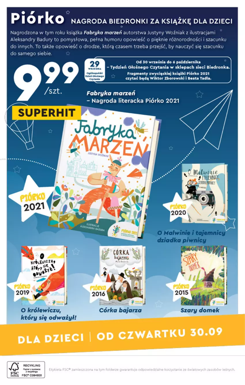 Gazetka promocyjna Biedronka - Okazje tygodnia - ważna 27.09 do 13.10.2021 - strona 32 - produkty: Dron, Dzieci, Fa, Książka, Tera