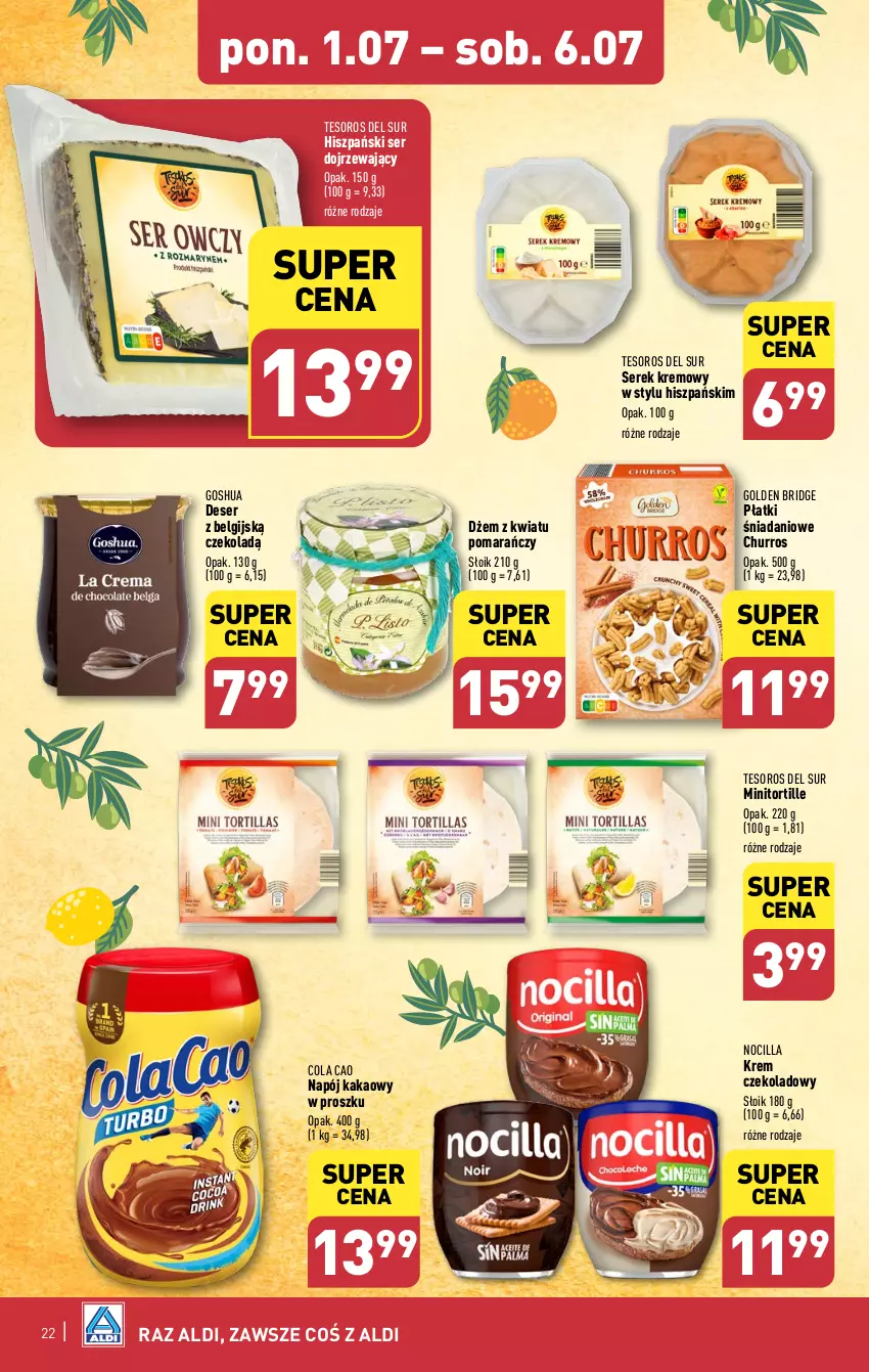 Gazetka promocyjna Aldi - Pełna oferta - ważna 01.07 do 06.07.2024 - strona 22 - produkty: Danio, Deser, Dżem, Gosh, Kakao, LG, Napój, Ser, Serek