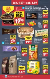 Gazetka promocyjna Aldi - Pełna oferta - Gazetka - ważna od 06.07 do 06.07.2024 - strona 12 - produkty: Ciastka, Gry, Gra, Kawa ziarnista, Kawa, Carte d'Or, Herbata czarna, Chrupki, Lody, Czekolada, Galaretki, Algida, Przysnacki, Woseba, Herbata, Gala, Milka, LG