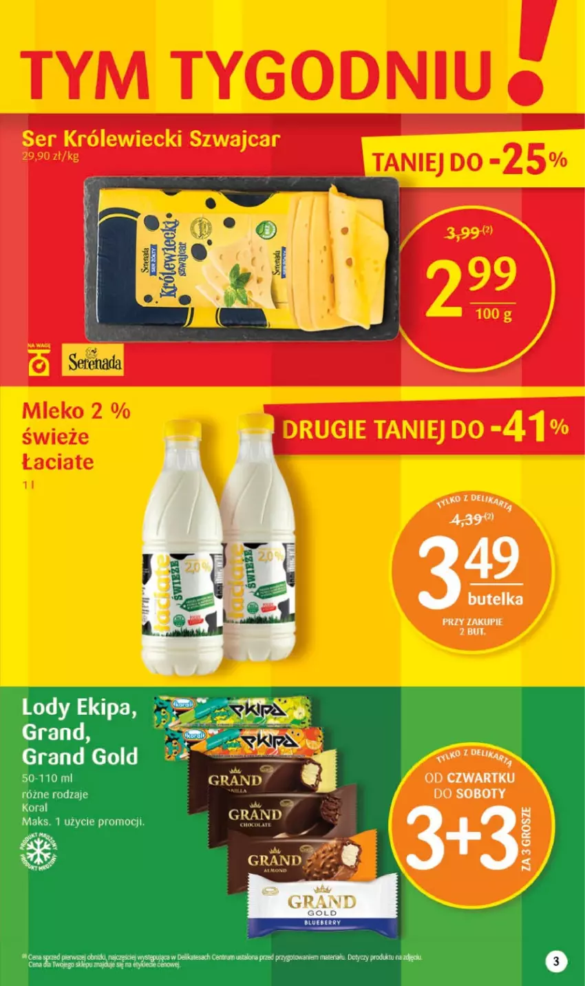 Gazetka promocyjna Delikatesy Centrum - Gazetka DC15 - ważna 20.04 do 26.04.2023 - strona 3 - produkty: Gra, Lody