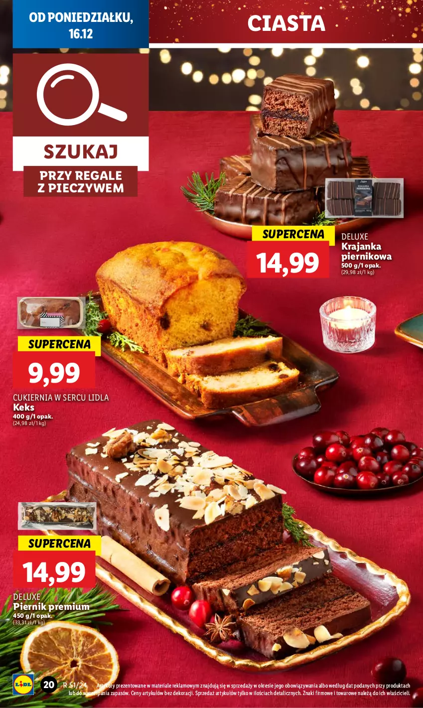 Gazetka promocyjna Lidl - GAZETKA - ważna 16.12 do 18.12.2024 - strona 24 - produkty: Cukier, Piec, Piernik, Ser