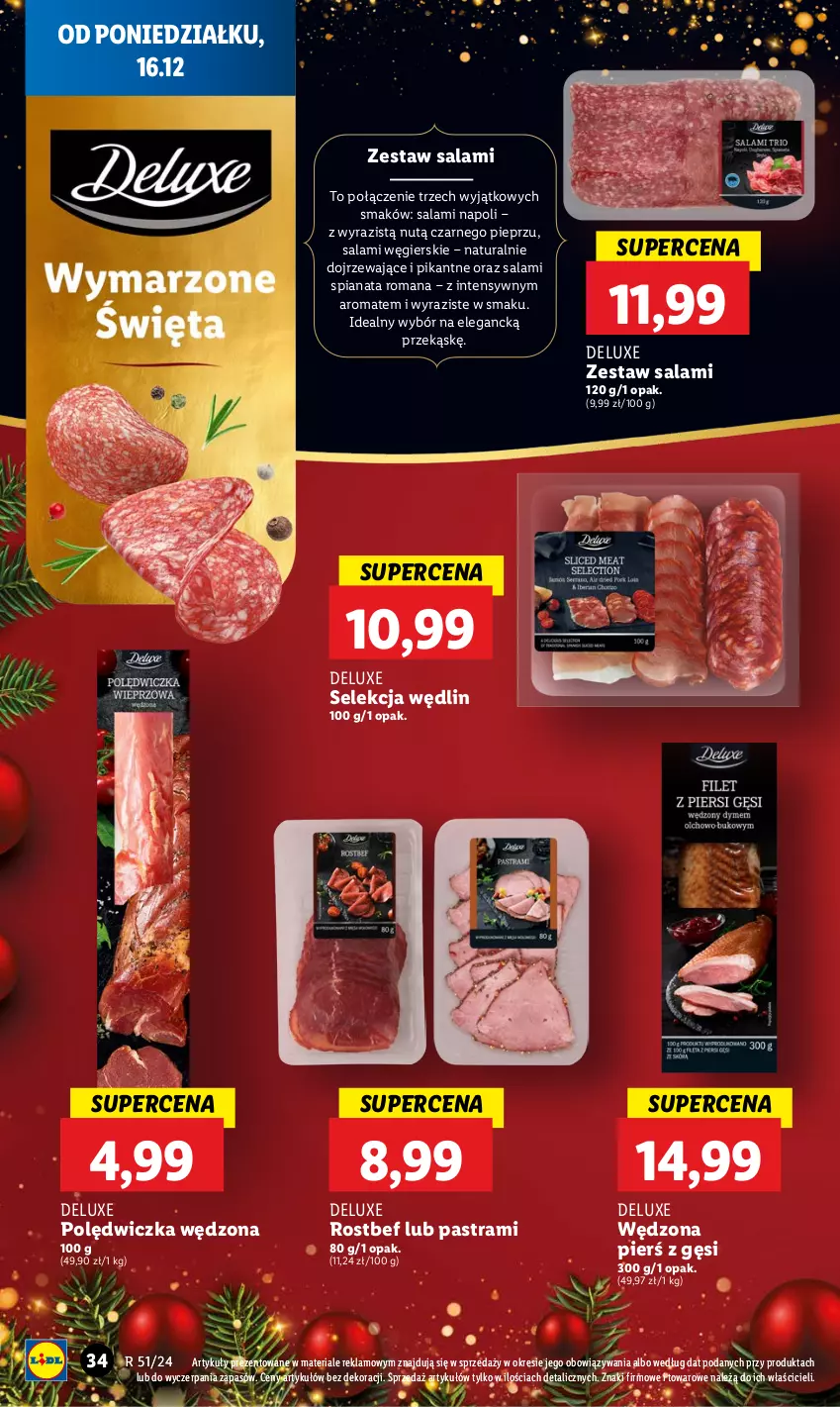 Gazetka promocyjna Lidl - GAZETKA - ważna 16.12 do 18.12.2024 - strona 40 - produkty: Pieprz, Rostbef, Salami