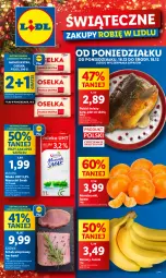 Gazetka promocyjna Lidl - GAZETKA - Gazetka - ważna od 18.12 do 18.12.2024 - strona 1 - produkty: Mandarynki, Banany, Gra, Karp, Pilos, Schab wieprzowy, Masło, Mleko