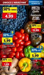 Gazetka promocyjna Lidl - GAZETKA - Gazetka - ważna od 18.12 do 18.12.2024 - strona 21 - produkty: Warzywa, Papryka, Owoce, Pomidory, Imbir